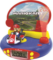 Kids Racing Projector Alarm Clock Night Light Sound Effects Battery