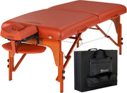 79cm Portable Massage Table Memory Foam Spa Bed Folding Adjustable Tattoo Couch