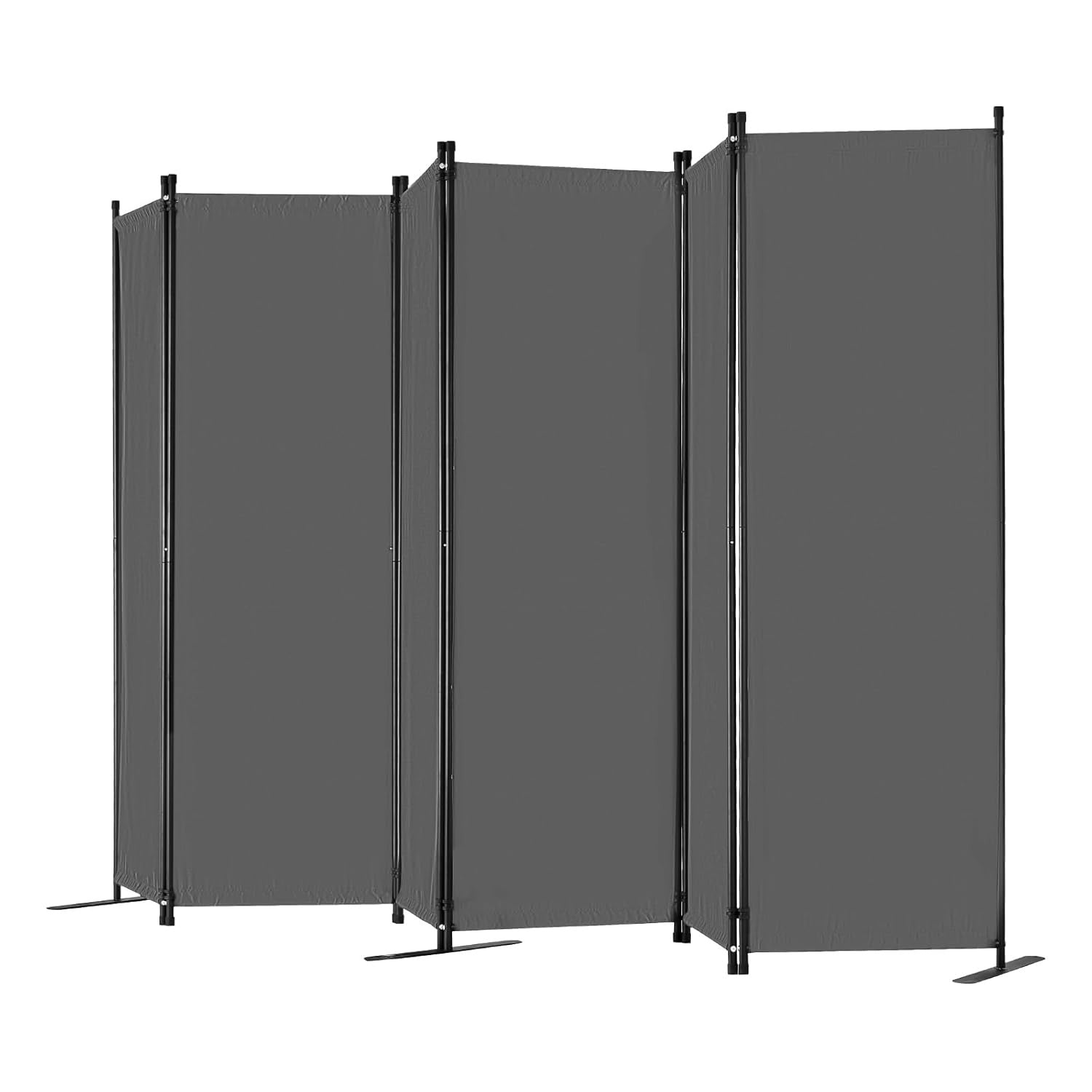 6 Panel Folding Room Divider Privacy Screen – Freestanding Partition Wall for Ho