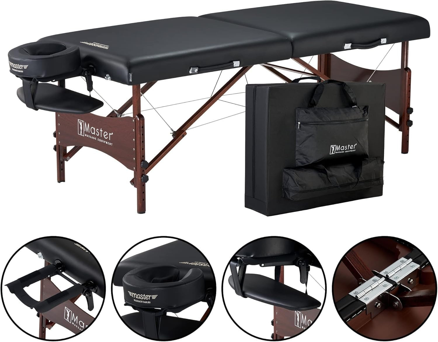 76cm Portable Massage Table w/ 6.3cm Cushion | Pro Spa Lash Tattoo Bed Package
