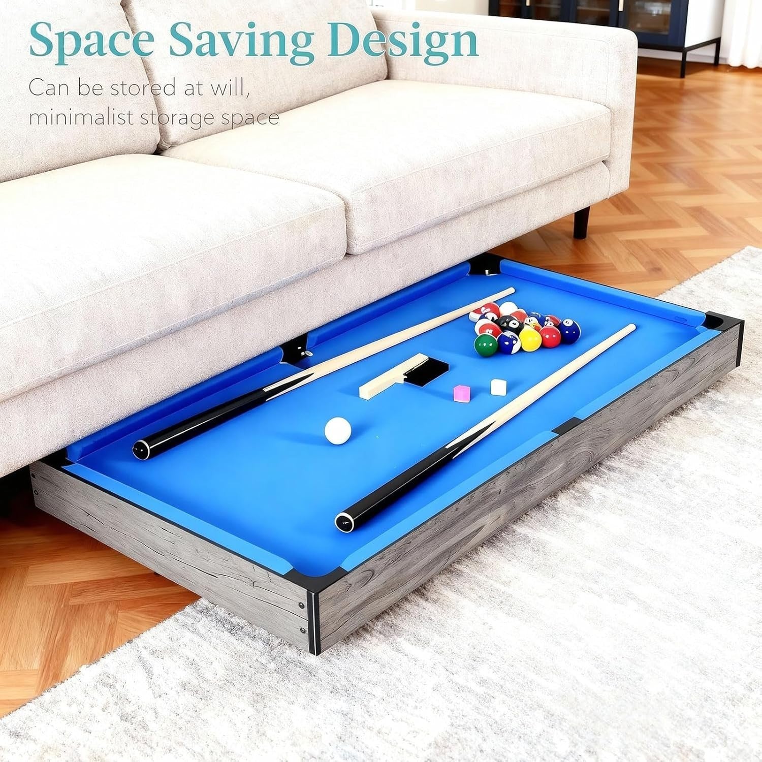 5 in 1 Folding Game Table Pool Hockey Tennis Bowling Family Play