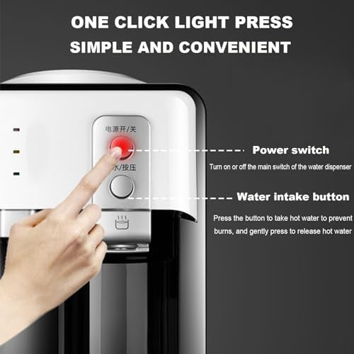Water Cooler with Ice Maker Hot & Cold Countertop Dispenser Home Office