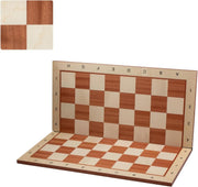 54cm Inlaid Folding Wooden Chess Board – Premium Sycamore Tournament Board