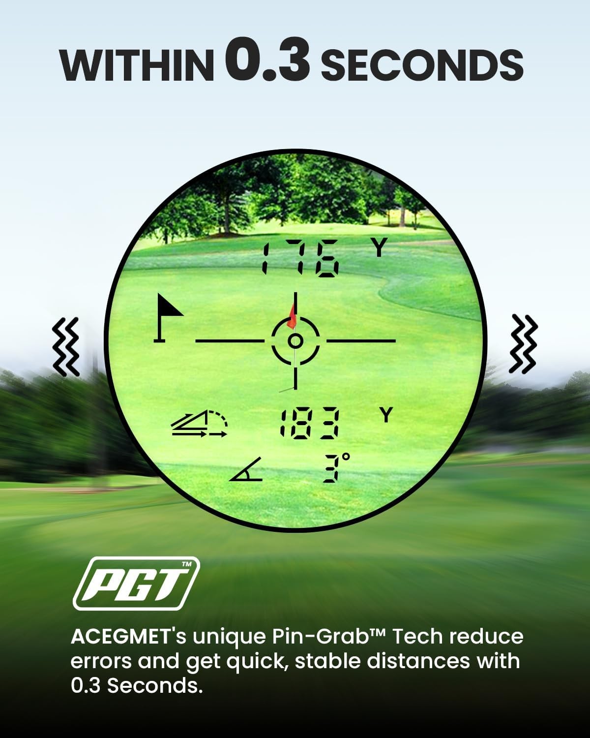 Golf Range Finder 1100 Yards Slope Flag Lock Vibration Magnetic Mount