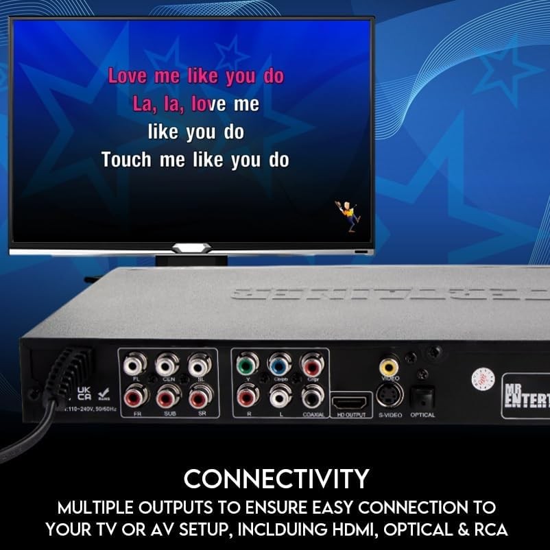 CDG DVD MP3G Karaoke Machine HDMI USB Record Rip Player