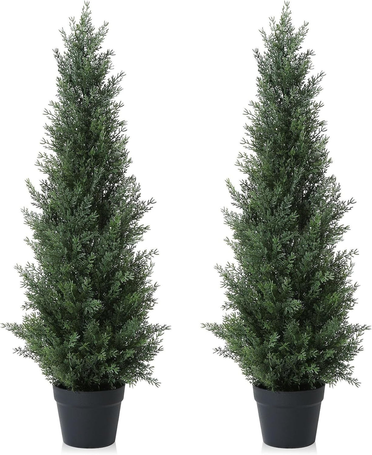 95cm Artificial Cedar Tree 2-Pack Outdoor Fake Plants Porch Home Garden Decor