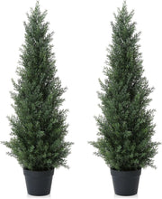 95cm Artificial Cedar Tree 2-Pack Outdoor Fake Plants Porch Home Garden Decor