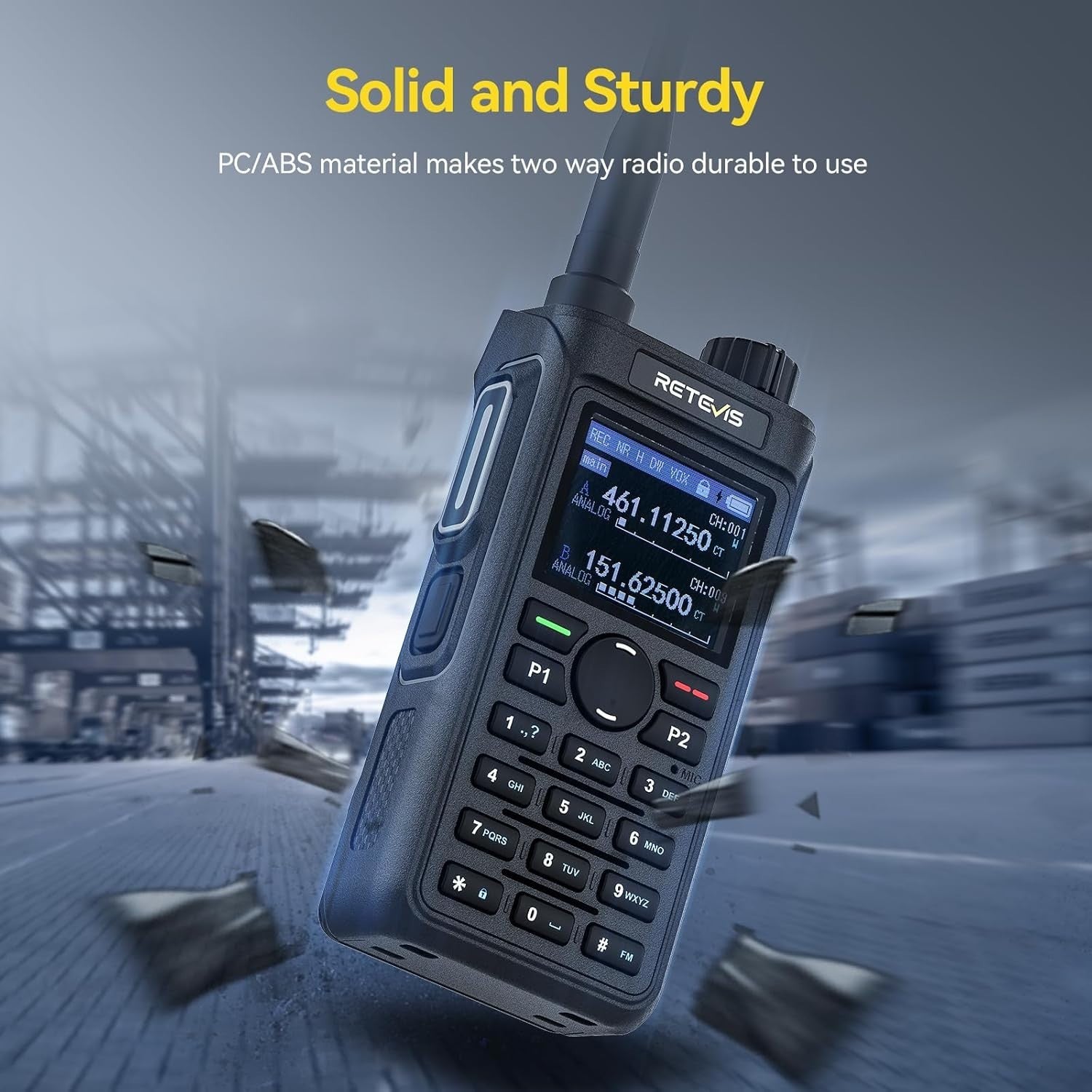 Dual Band Walkie Talkies 4 Pack Long Range 2000mAh Type-C Group Call