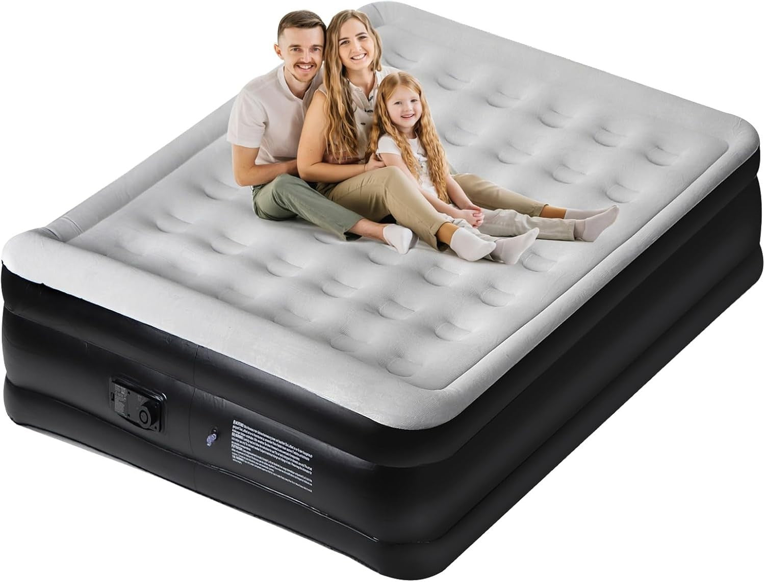 Double Inflatable Air Mattress with Built-In Pump – Quick Inflate, Portable Bed