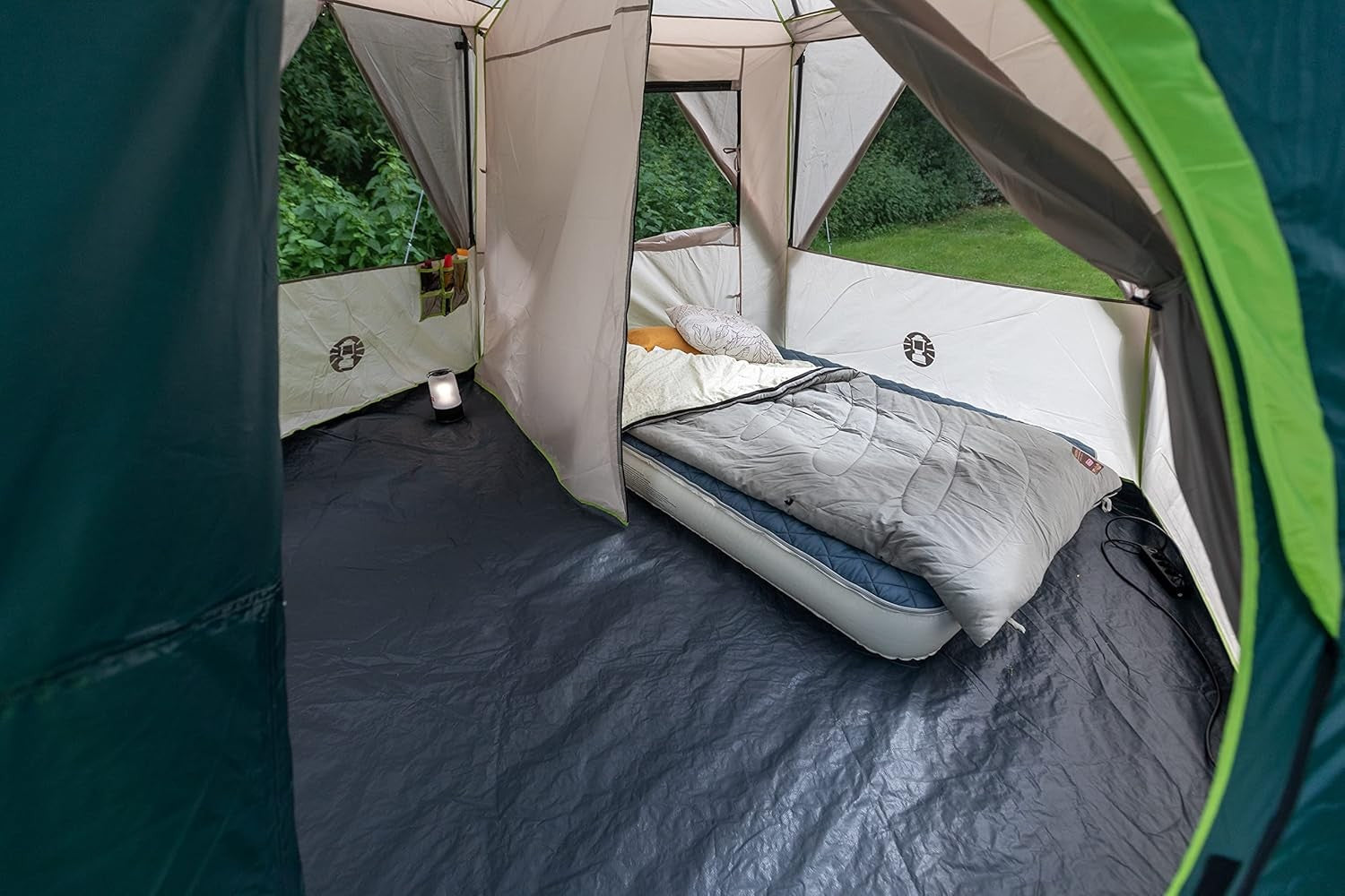 6 Person Family Camping Tent 360° View Waterproof Steel Pole