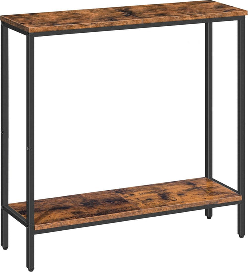 Slim 2-Tier Console Table with Storage Shelf for Hallway & Living Room