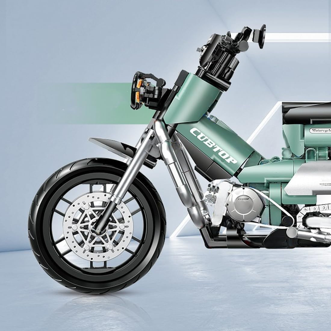Motorcycle Building Kit 628 PCS | Realistic Racing Model Display Toy