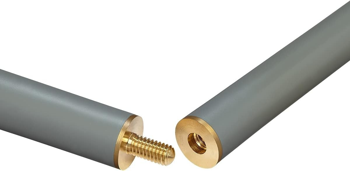 57" Fibreglass Snooker Pool Cue 2 Piece 10mm Tip Brass Joint 18oz 19oz
