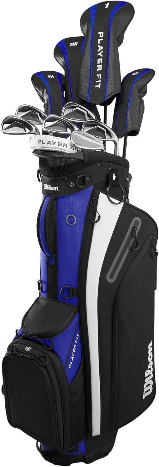 Mens Left Hand Complete Golf Club Set Regular Steel Shafts Stand Bag