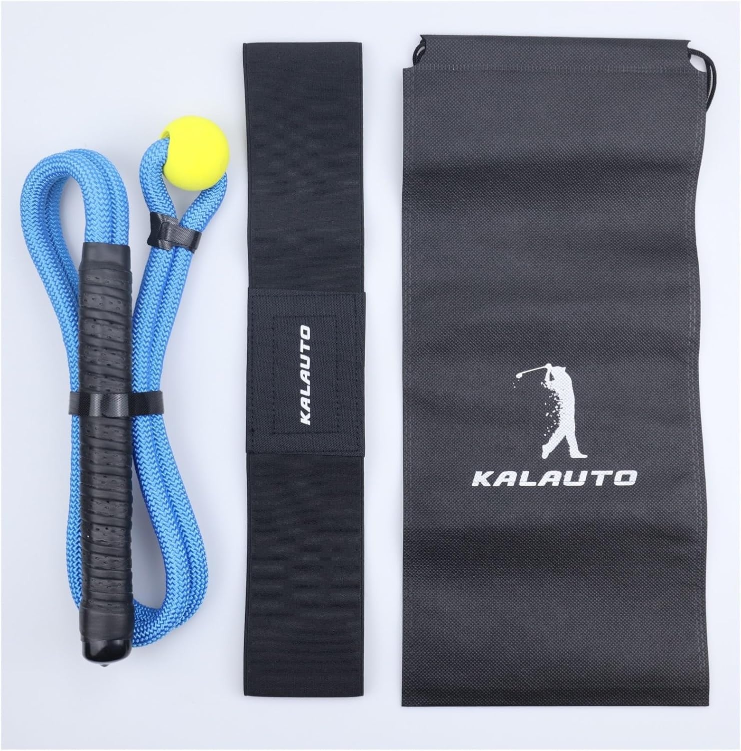 Golf Rope Swing Trainer Set Weighted Ball Tempo & Arm Band Aid