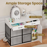 Portable Large Puppy Play Pen Foldable Grey Dog Cat Cage