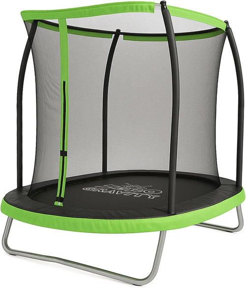 8ft Rectangular Garden Trampoline Safety Enclosure Kids Outdoor