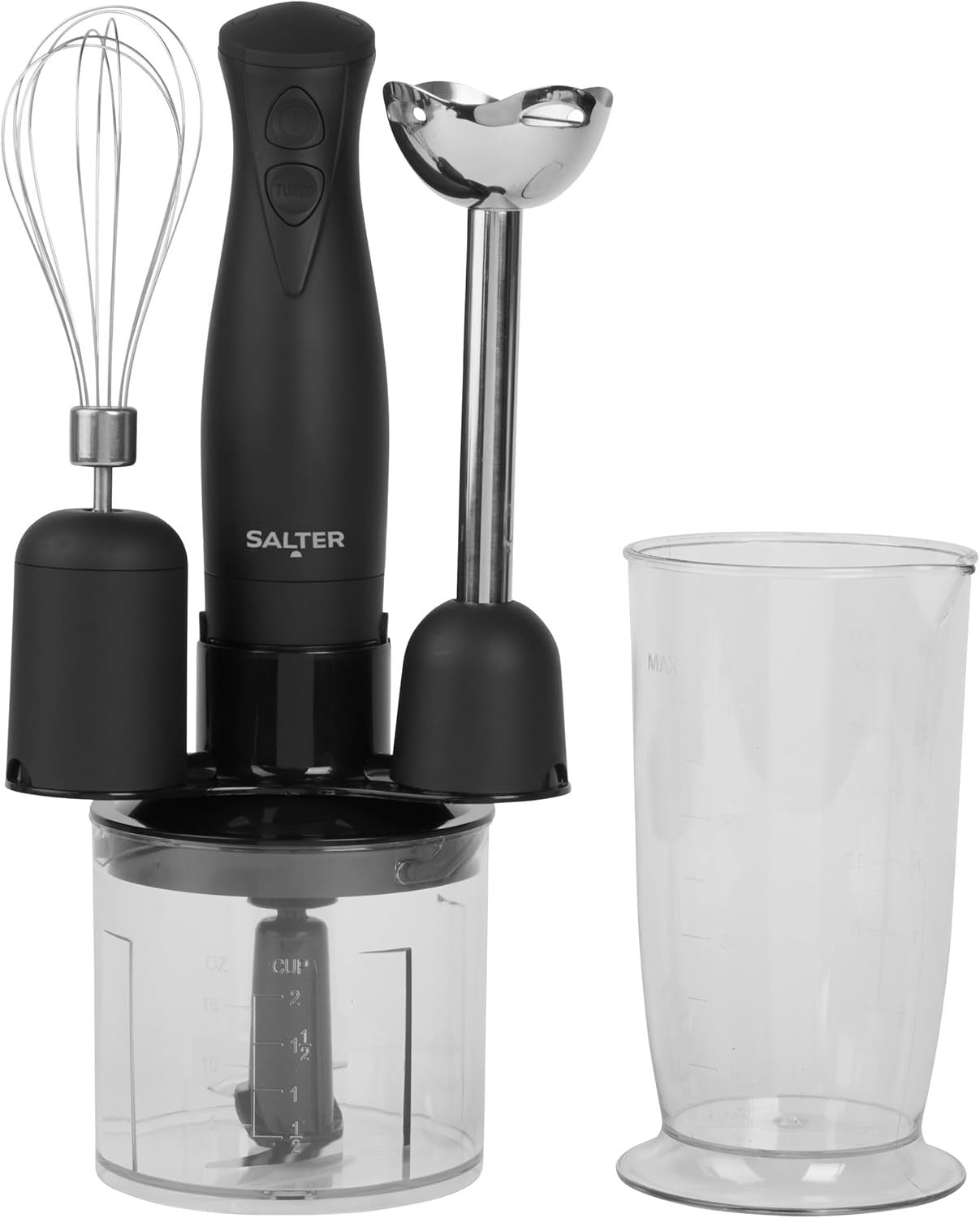 3-in-1 Hand Blender Set | Whisk, Food Processor, Chopper, 2 Speeds, 350W