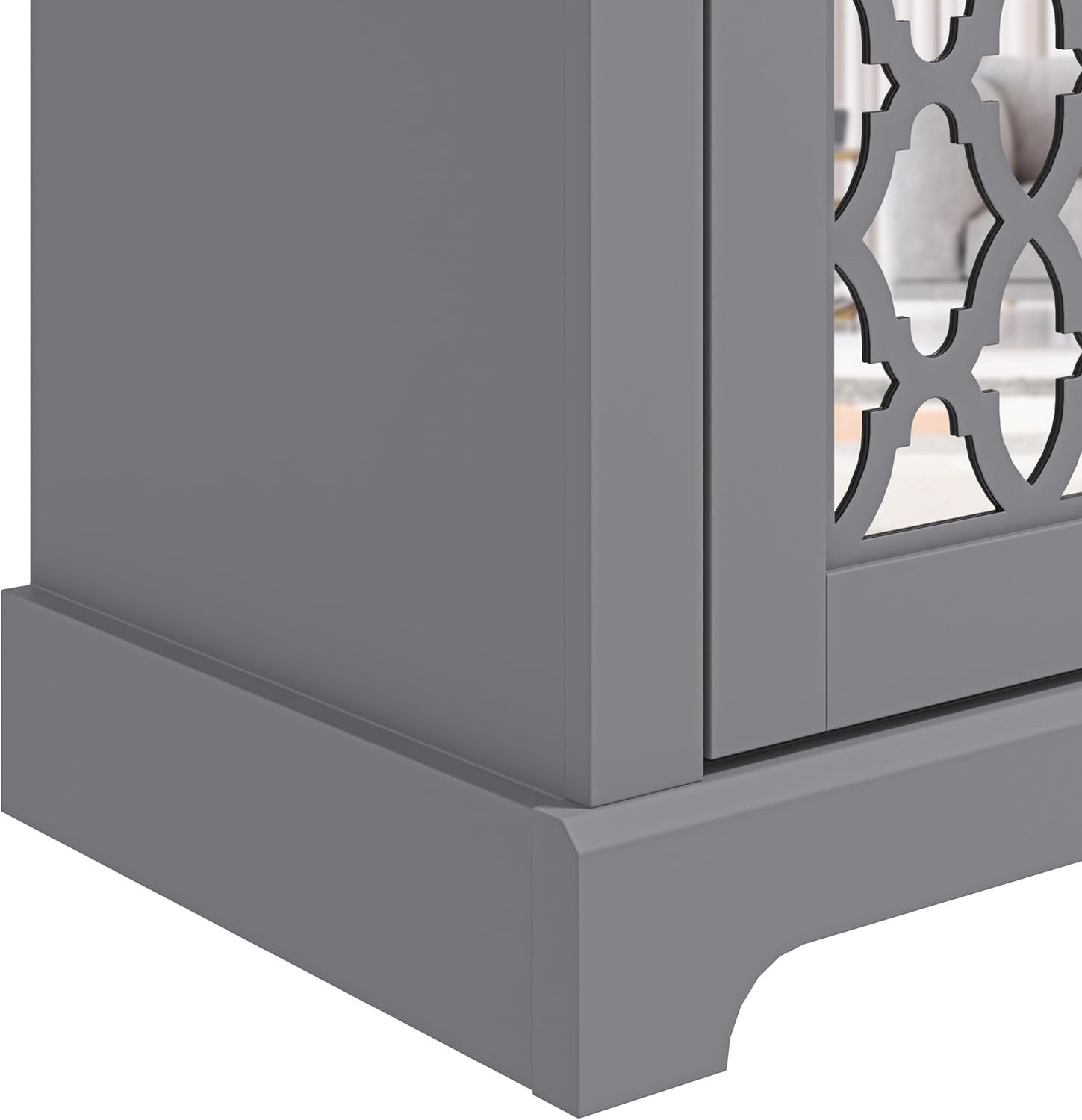 150cm TV Stand Cabinet Unit for 65” TV | Grey Wood Media Console Shelf