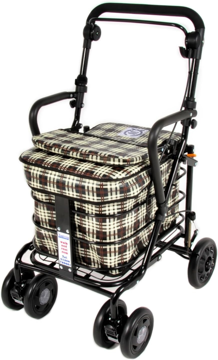 Prestige Walk & Rest Royal Mobility Trolley with Seat & Armrest Fully Assembled