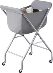 Rolling Laundry Cart with Wheels Large 32 Hamper Removable Liner Bag Metal Frame