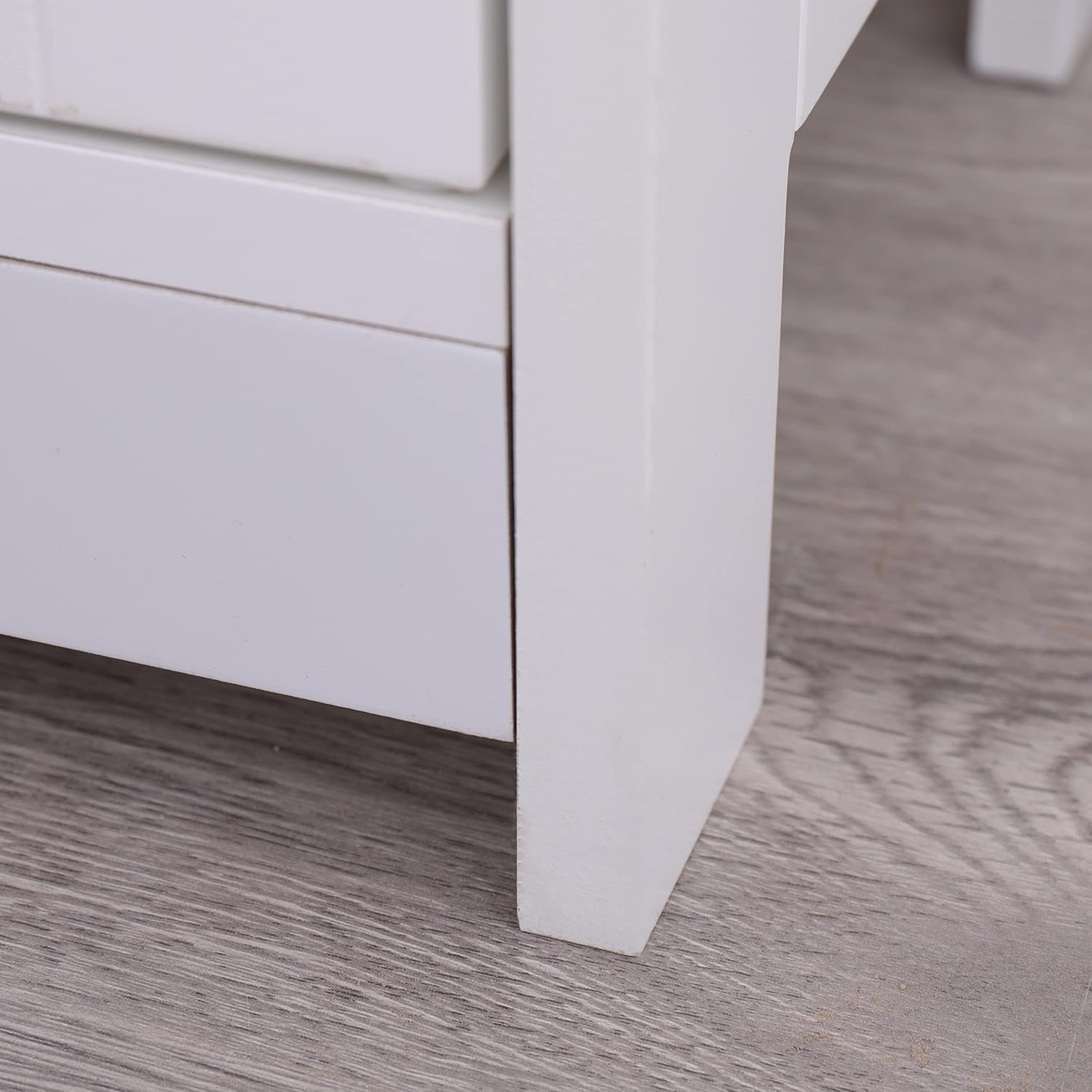 Under Sink Bathroom Cabinet 2 Door Storage Cupboard 60x29x60cm White