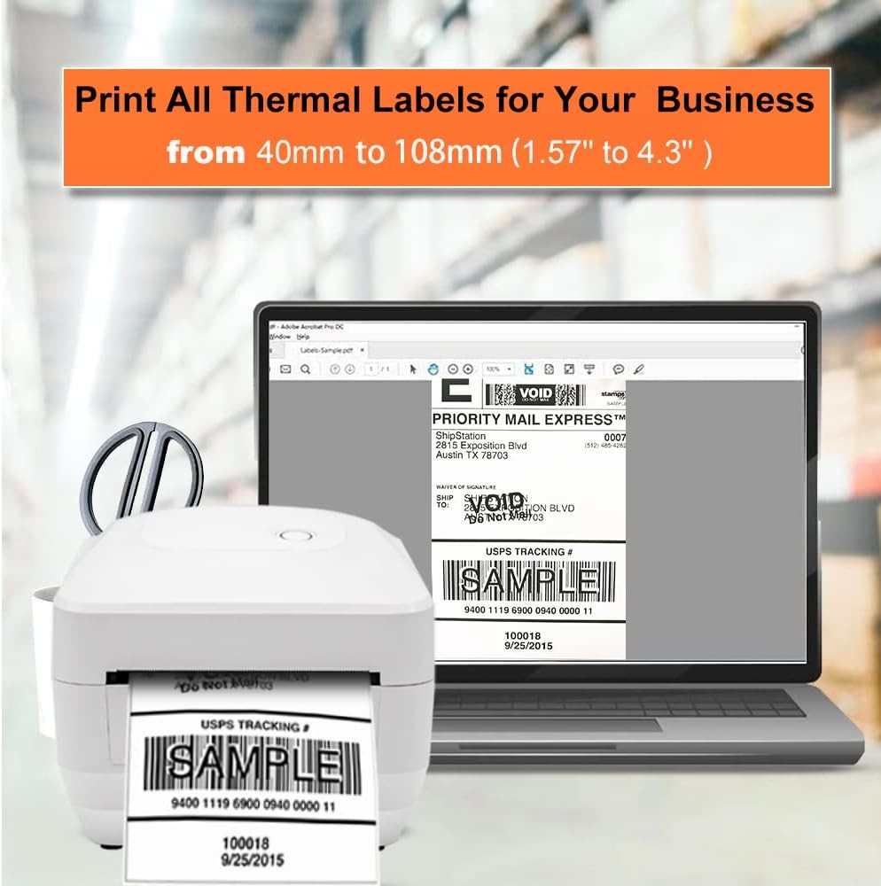 BEEPRT Thermal Label Printer 4x6 USB Bluetooth Shipping Labels