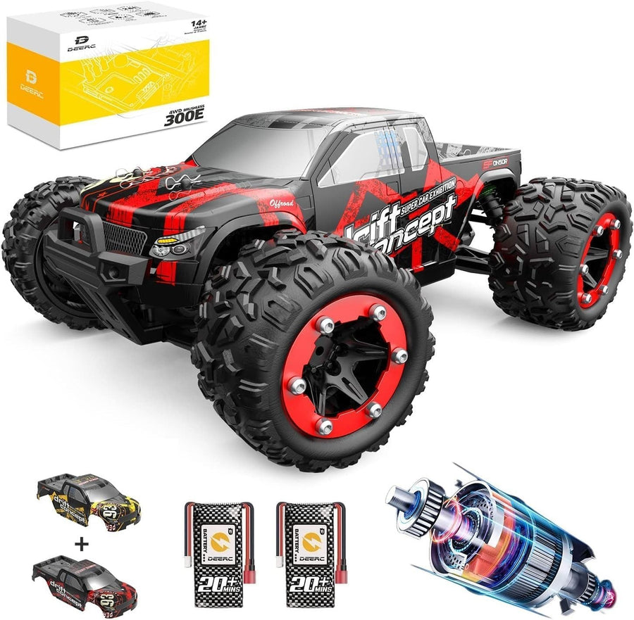 300E Brushless RC Car 37MPH 1:18 4WD Monster Truck – High-Speed Off-Road