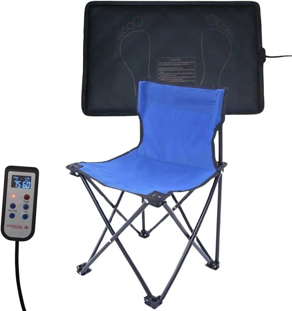 FZ-100 Portable Infrared Sauna – Full-Size Home Detox Spa w/ Remote + Chair