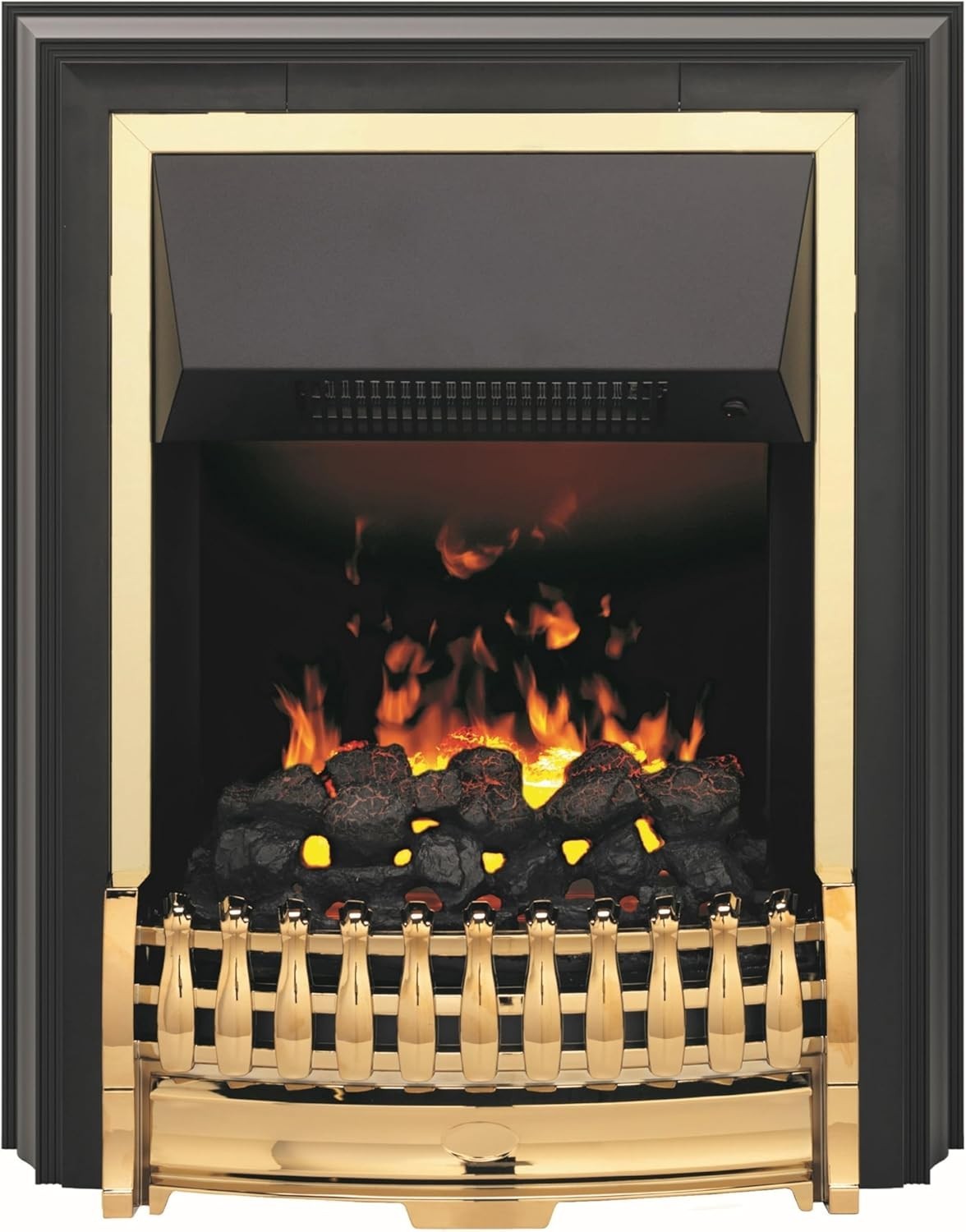 Freestanding Electric Fireplace 2000W Real Flame Effect Remote Thermostat