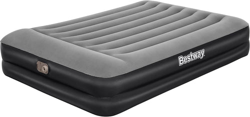 Queen Air Mattress with Built-In Pump, Flocked Pillow, 2.03x1.52x0.46m Comfort