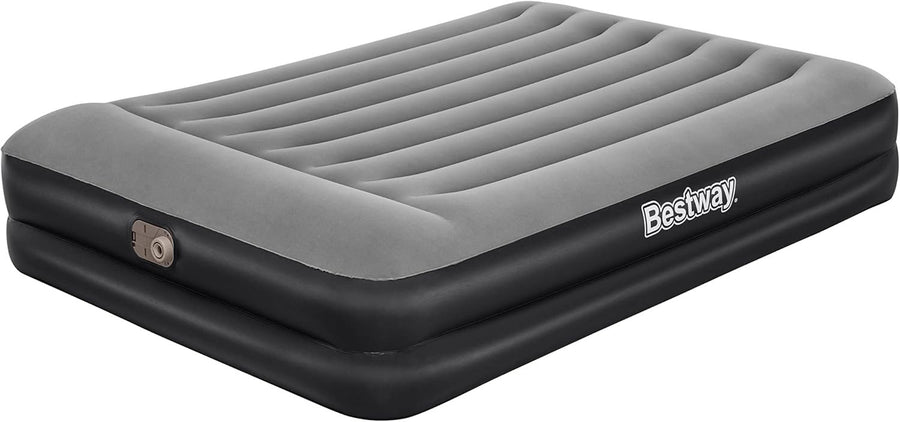 Queen Air Mattress with Built-In Pump, Flocked Pillow, 2.03x1.52x0.46m Comfort