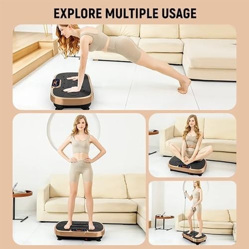 Silent Vibration Plate Exercise Machine 120 Levels Bluetooth Home