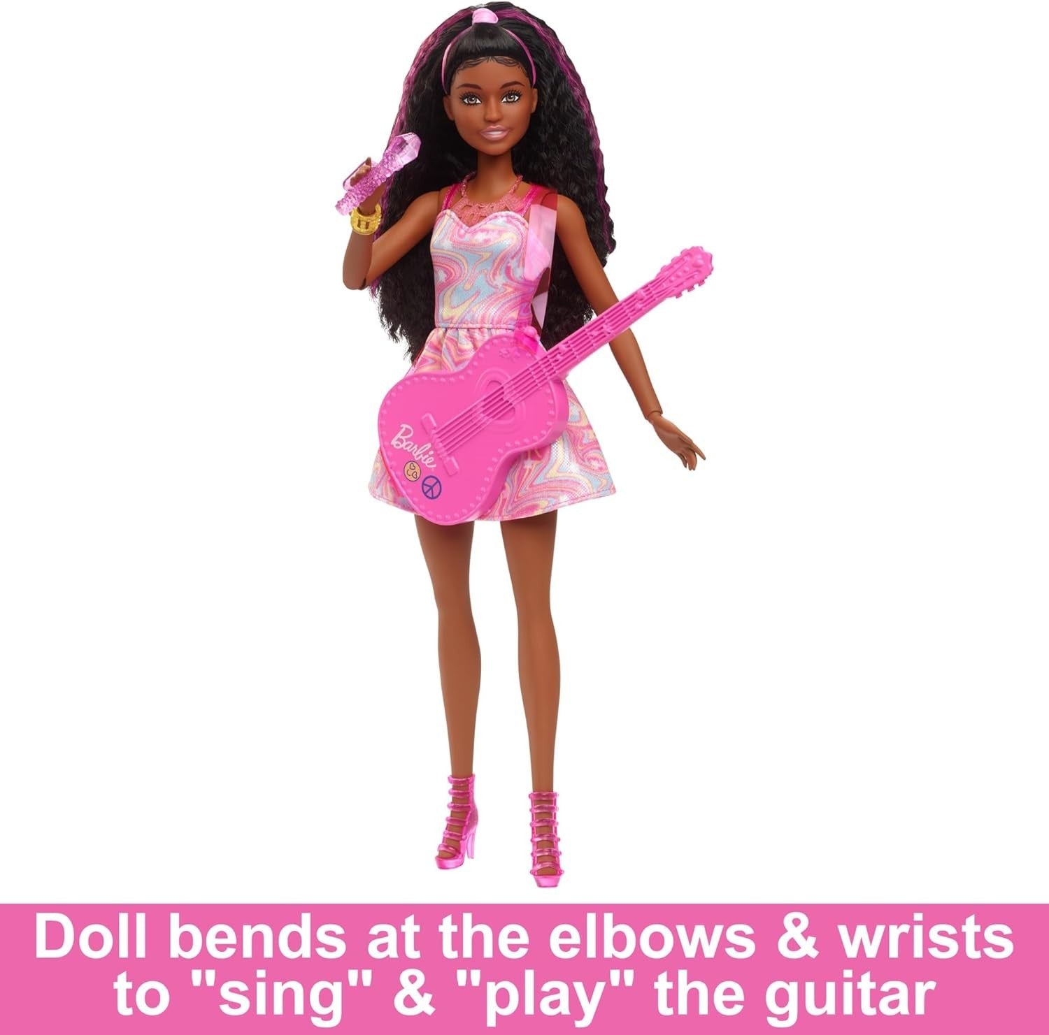 Pop Star Fashion Doll Stage Playset 10 Accessories Spinning Performance