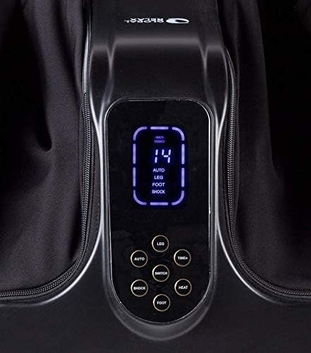 Foot & Leg Massager with Heat, Compression & Kneading Therapy – Black