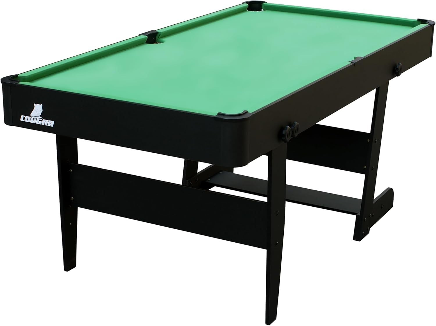 5FT Foldaway Pool Table Compact Home Snooker Set w Balls Cues