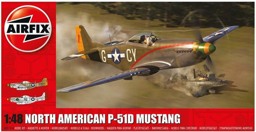 1:48 WWII Mustang Fighter Model Kit w/ Sprues Decals – Hobby Build Set