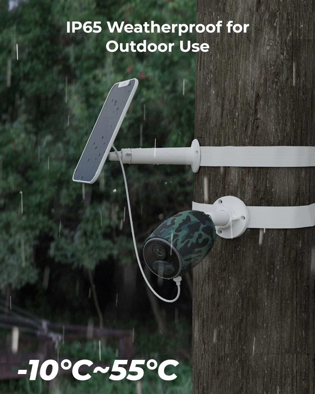 4G LTE Solar Security Camera No WiFi 2K HD Alexa Waterproof