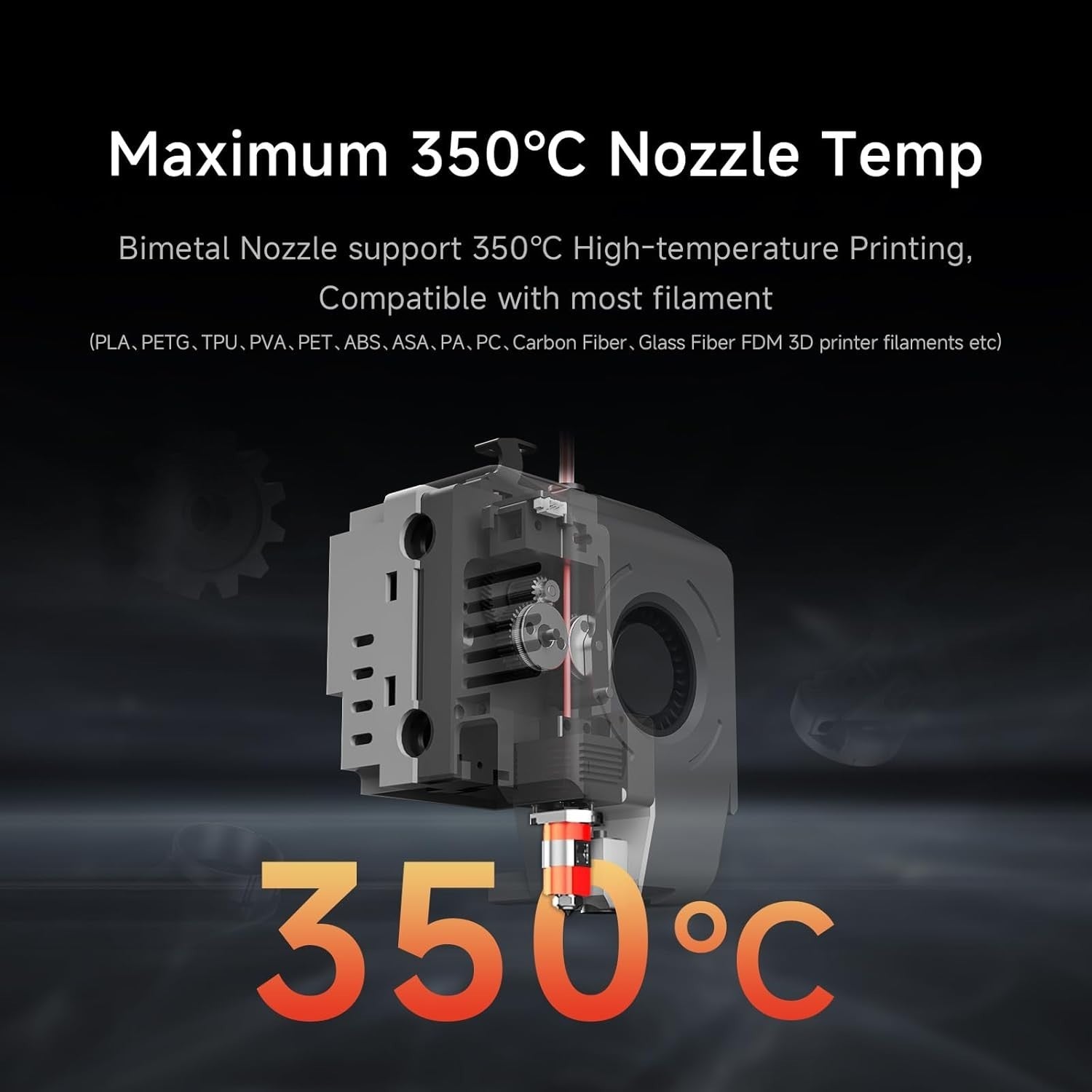 Enclosed 3D Printer 600mm/s High Speed Auto Level 350°C Hotend