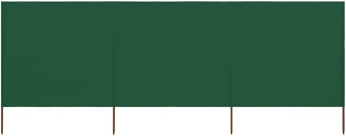 Green 3-Panel Wind Screen 400x160cm Outdoor Garden Privacy Divider Shelter