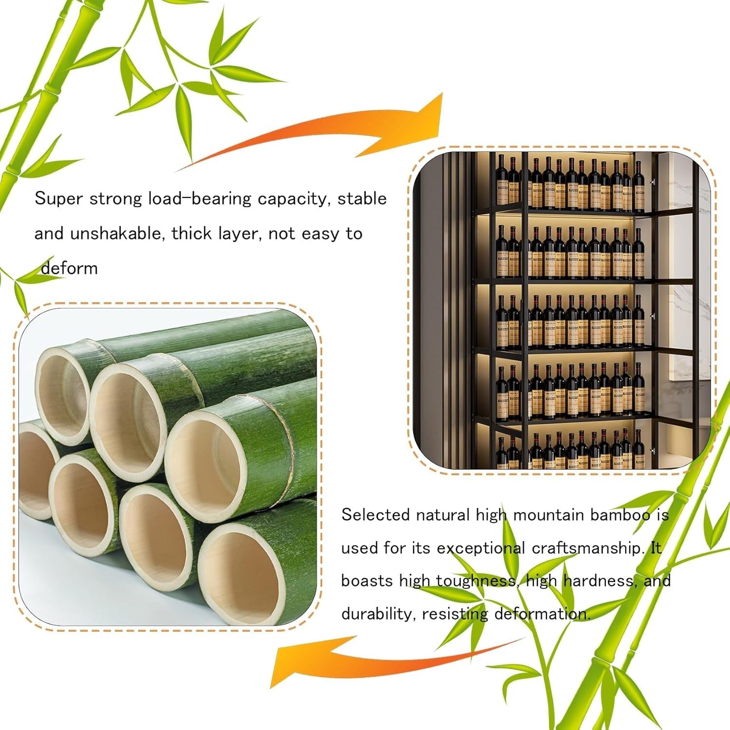 Tall LED Wine Cabinet Display Unit with Glass Doors, Storage Shelves & Lock