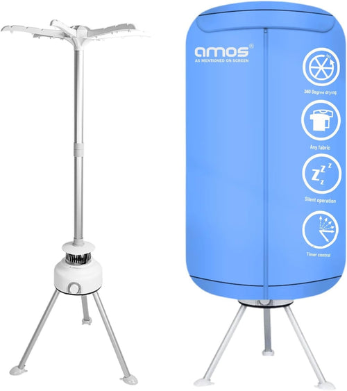 Electric Clothes Dryer Heated Airer 10kg Folding Dry Pod Fast Drying Rack