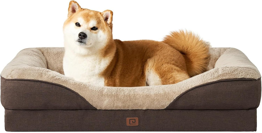 Large Memory Foam Orthopedic Dog Bed Waterproof Sofa 91x68x17cm