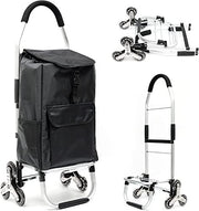 Folding Stair Climber Shopping Trolley Tri Wheel Waterproof Bag Cart