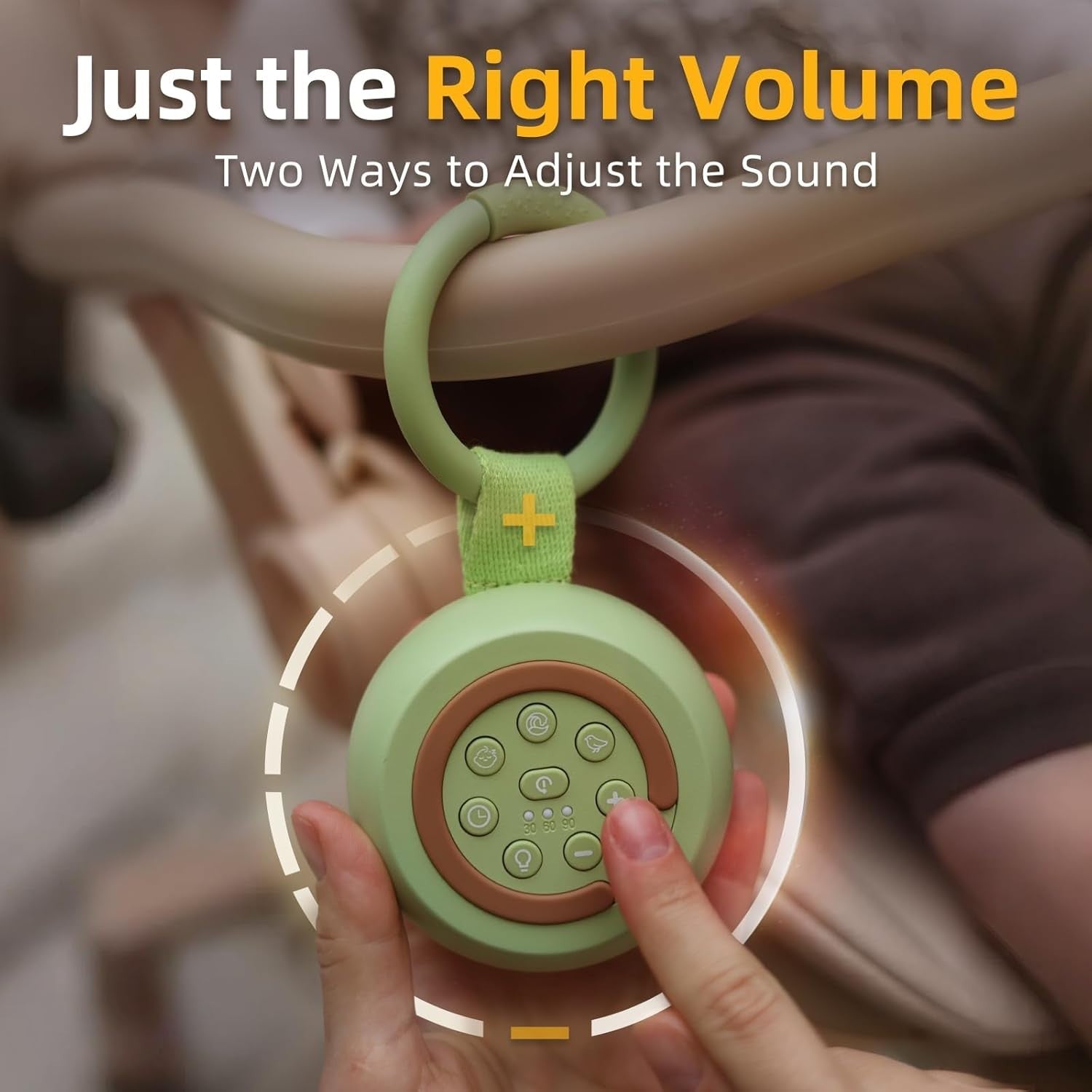 Portable White Noise Machine for Baby & Adults | 30 Soothing Sounds & Night Ligh