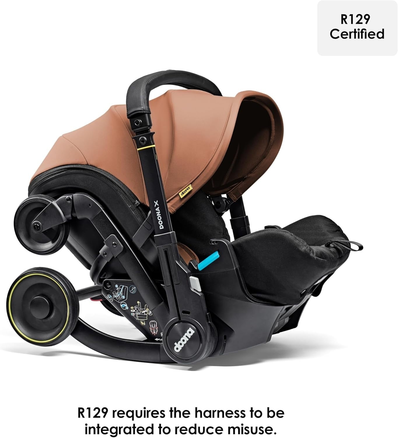 Convertible Baby Car Seat Stroller 0+ 3 Recline Travel System Terracotta