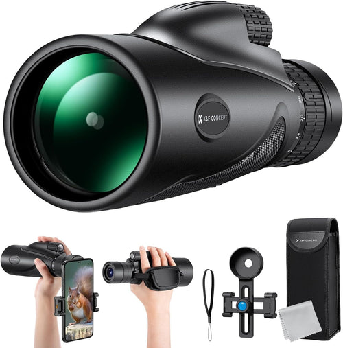 8-32x50 Zoom Monocular HD BAK4 FMC Waterproof Phone Adapter Outdoor Travel