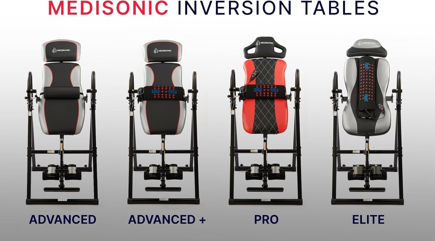 Advanced Inversion Table 300lb Heat & Vibrating Massage Pad Adjustable