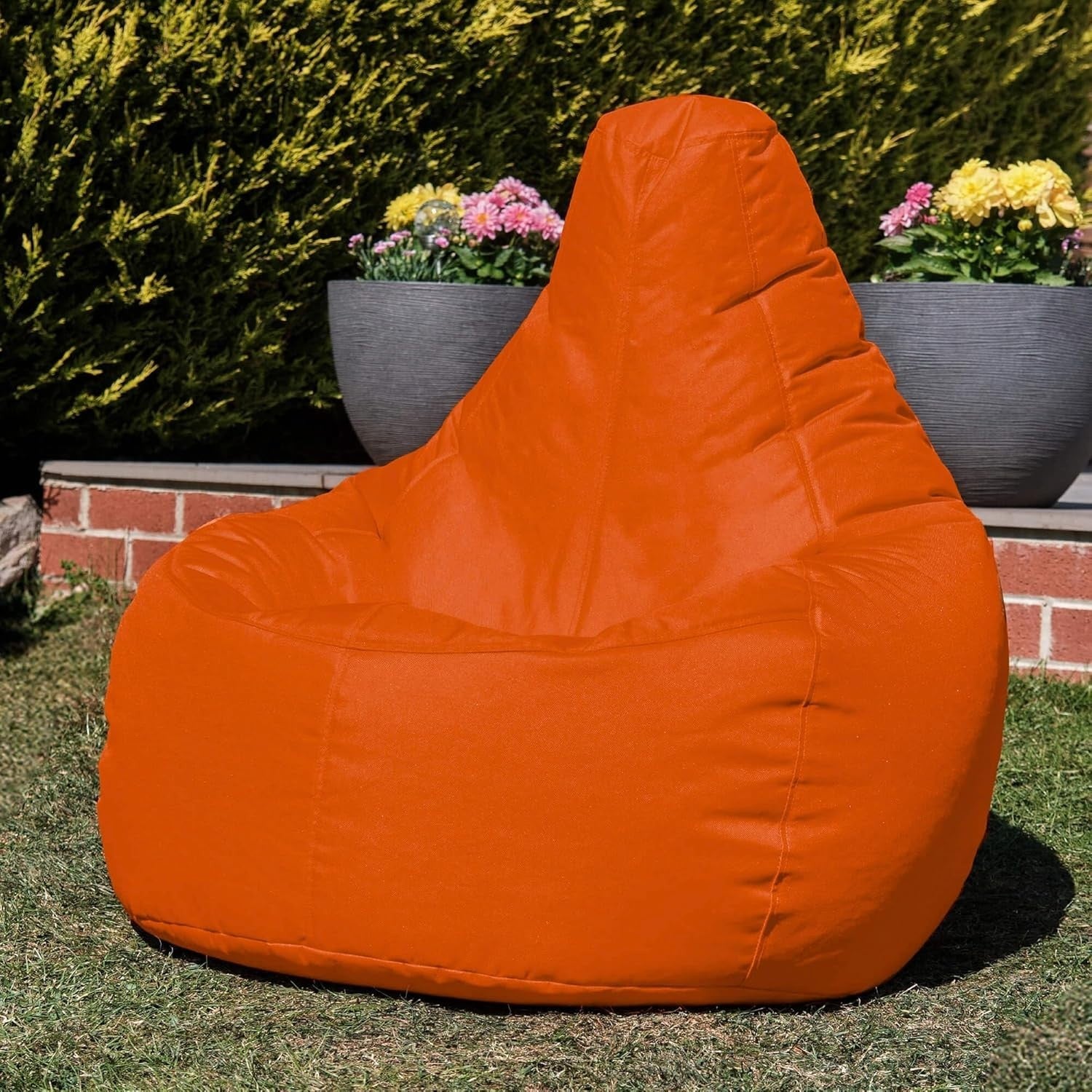Burnt Orange Gaming Bean Bag Chair | Recliner Indoor Outdoor Waterproof