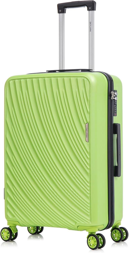 24 Inch Medium Travel Suitcase ABS Hard Shell Lightweight 4 Wheel Spinner